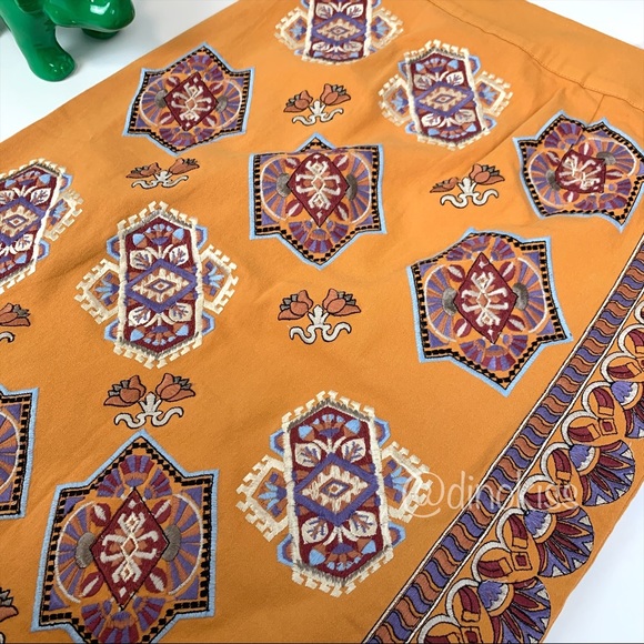 ANTHROPOLOGIE Krissy Embroidered Pencil Skirt - Picture 12 of 15